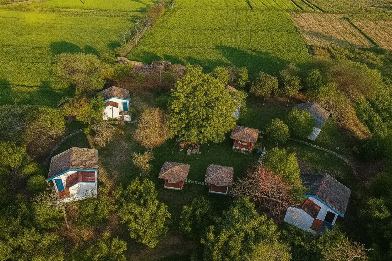 upper view mela camp
